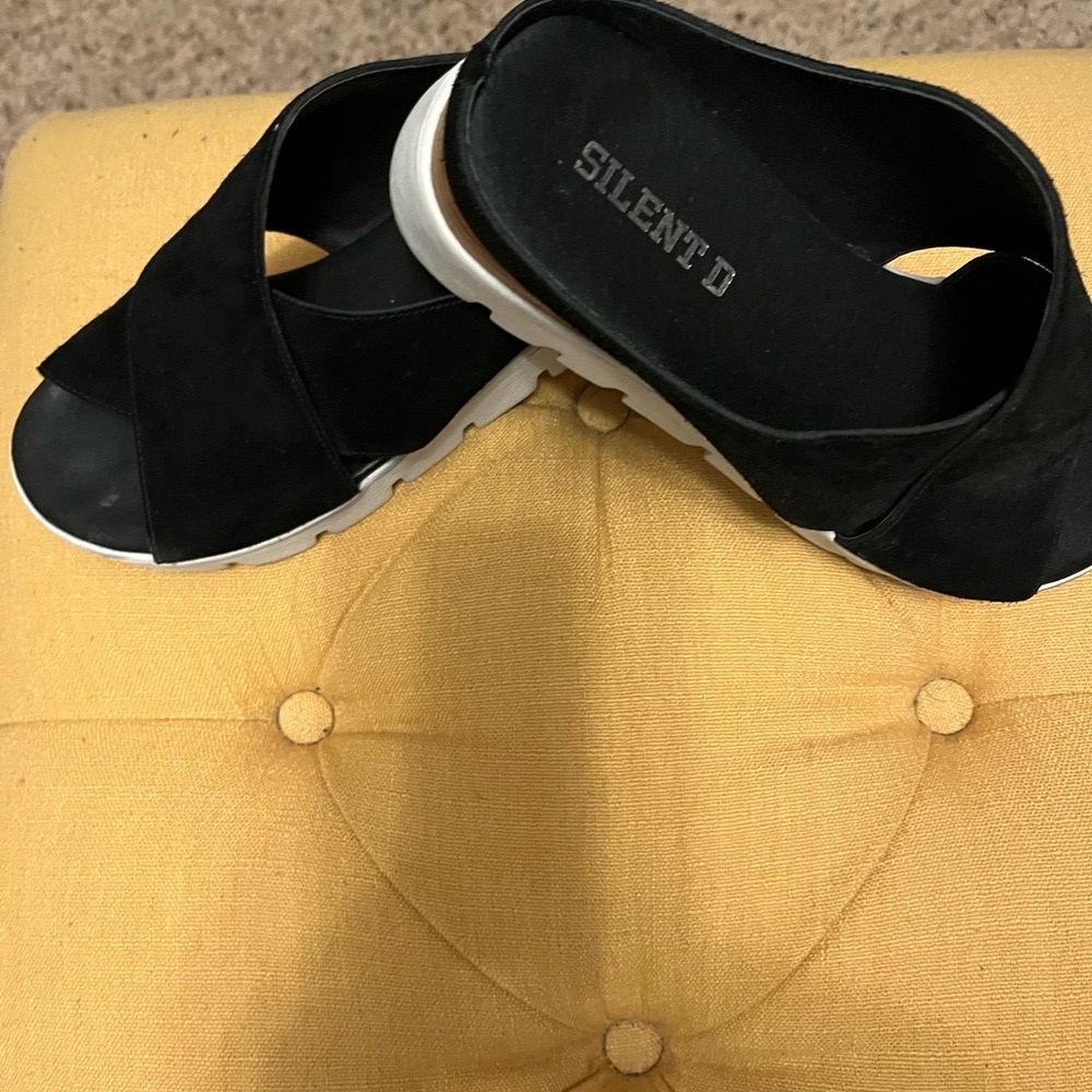 Silent D Racket Sandals. Tan Suede. Size 38 Gentl… - image 4